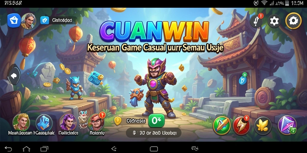 Tampilan gameplay seru dan interaktif dari CUANWIN.