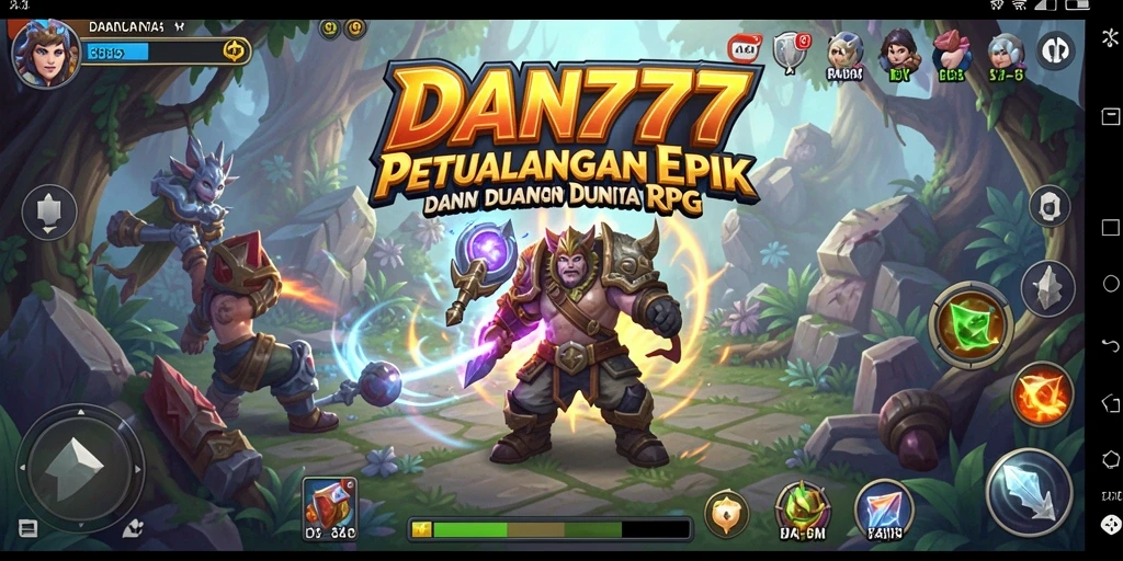 Screenshot gameplay menunjukkan pertarungan epik di DAN777.