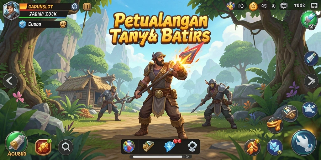 Tampilan gameplay GADUNSLOT yang menakjubkan dalam dunia terbuka.