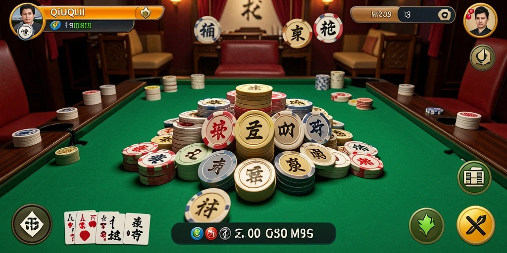 Tampilan utama gameplay QiuQiu yang seru dan interaktif.