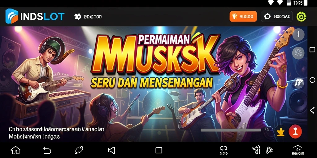 Tampilan permainan musik yang menarik dalam INDSLOT.