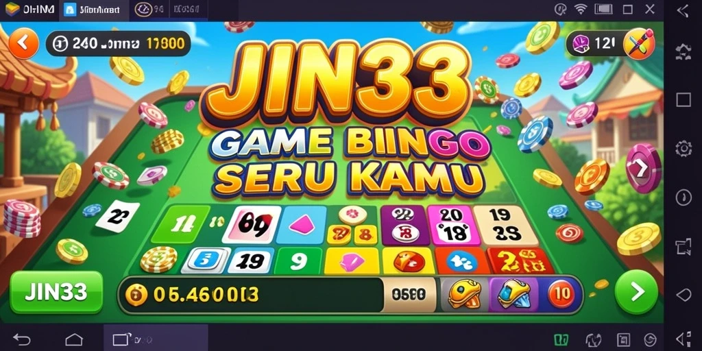 Screenshot gameplay JIN33 menampilkan keseruan bermain Bingo.
