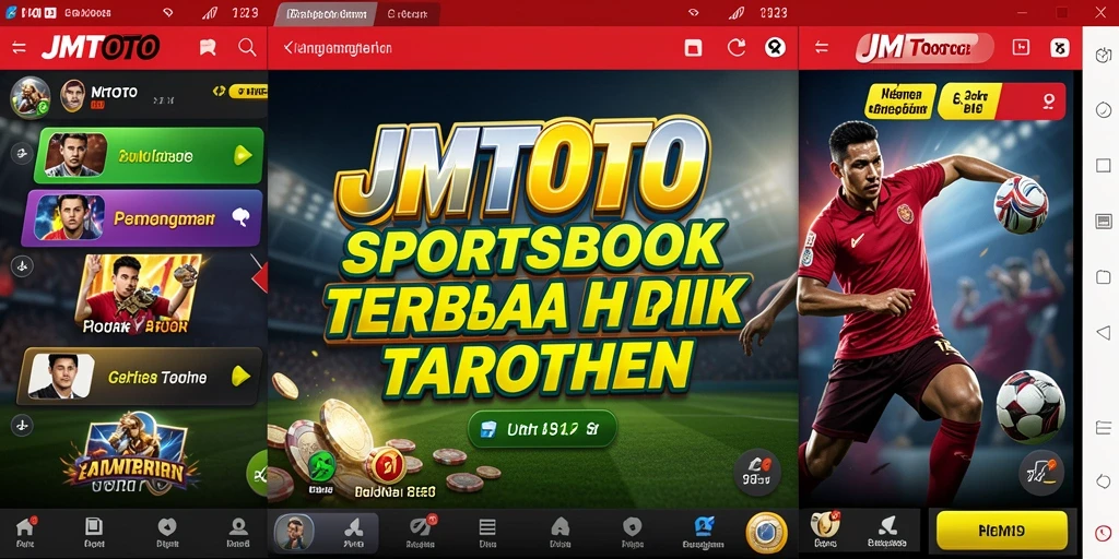 Tampilan menarik dari game Sportsbook JMTOTO dengan berbagai opsi taruhan.
