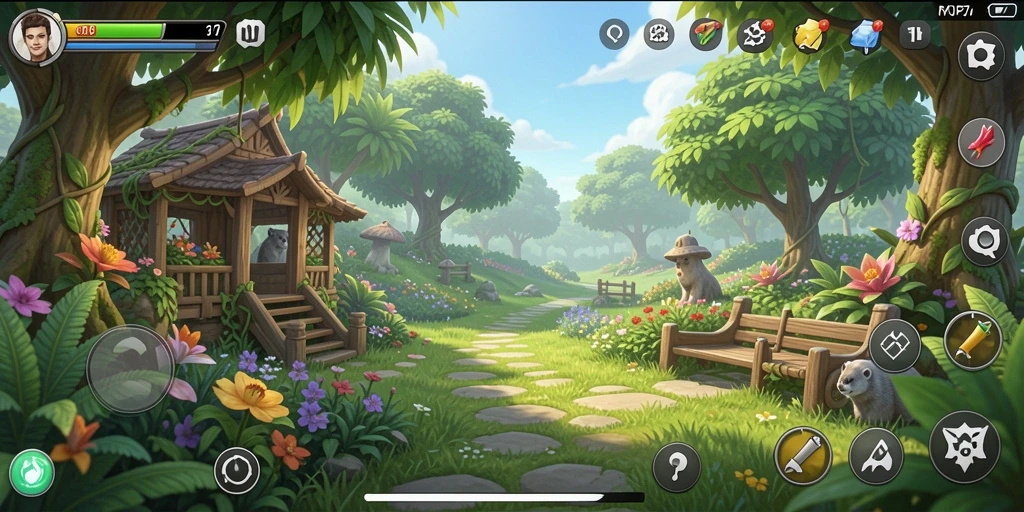 Tangkapan layar gameplay FARMING dengan pengalaman bertani yang mendalam.