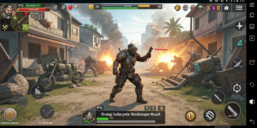 Tampilan gameplay RP55 yang mengasyikkan dan strategis.