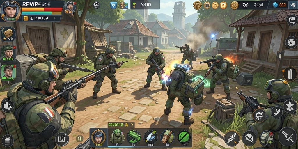 Tampilan menarik dari gameplay RPVIP4 yang penuh strategi.