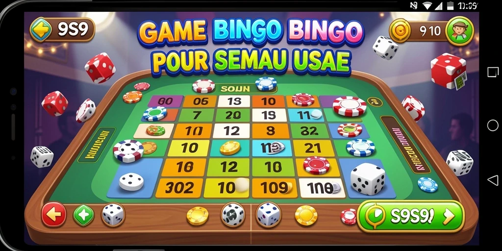 Tampilan gameplay S9S9 yang seru dan interaktif dalam permainan Bingo.