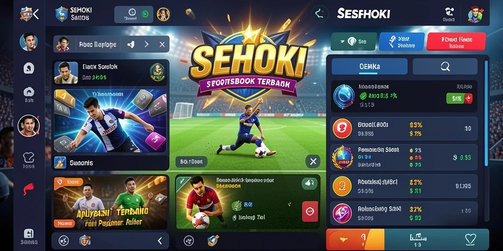Tampilan utama SEHOKI menunjukkan fitur taruhan yang menarik.